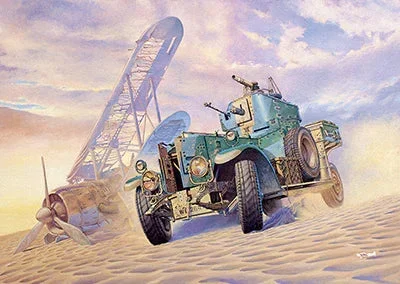 1/72 Roden British Armoured Car Pattern 1920 Mk.II (modified w/sand tyres) - 734