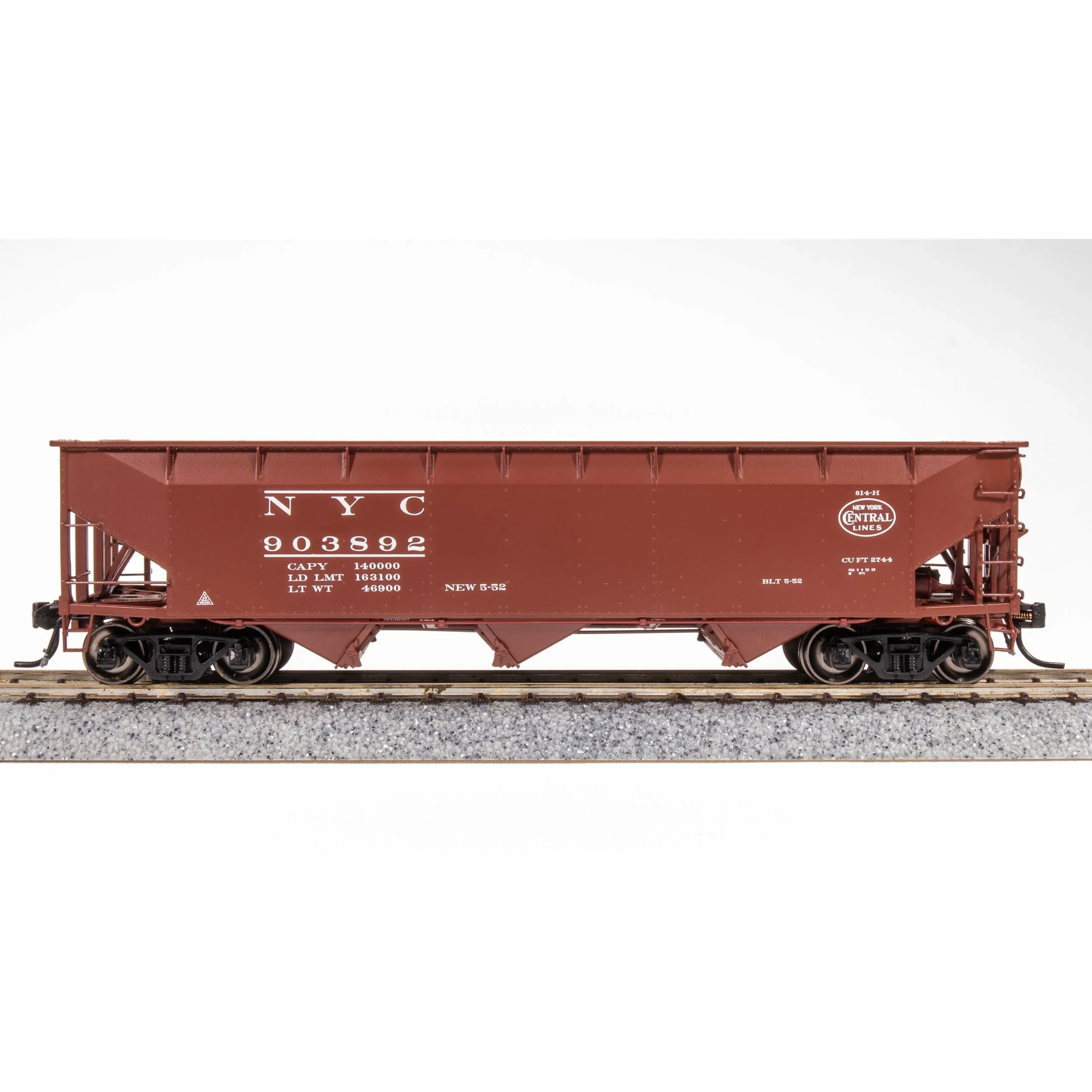 Broadway Limited HO AAR 70t Hopper NYC #903892/oxide red