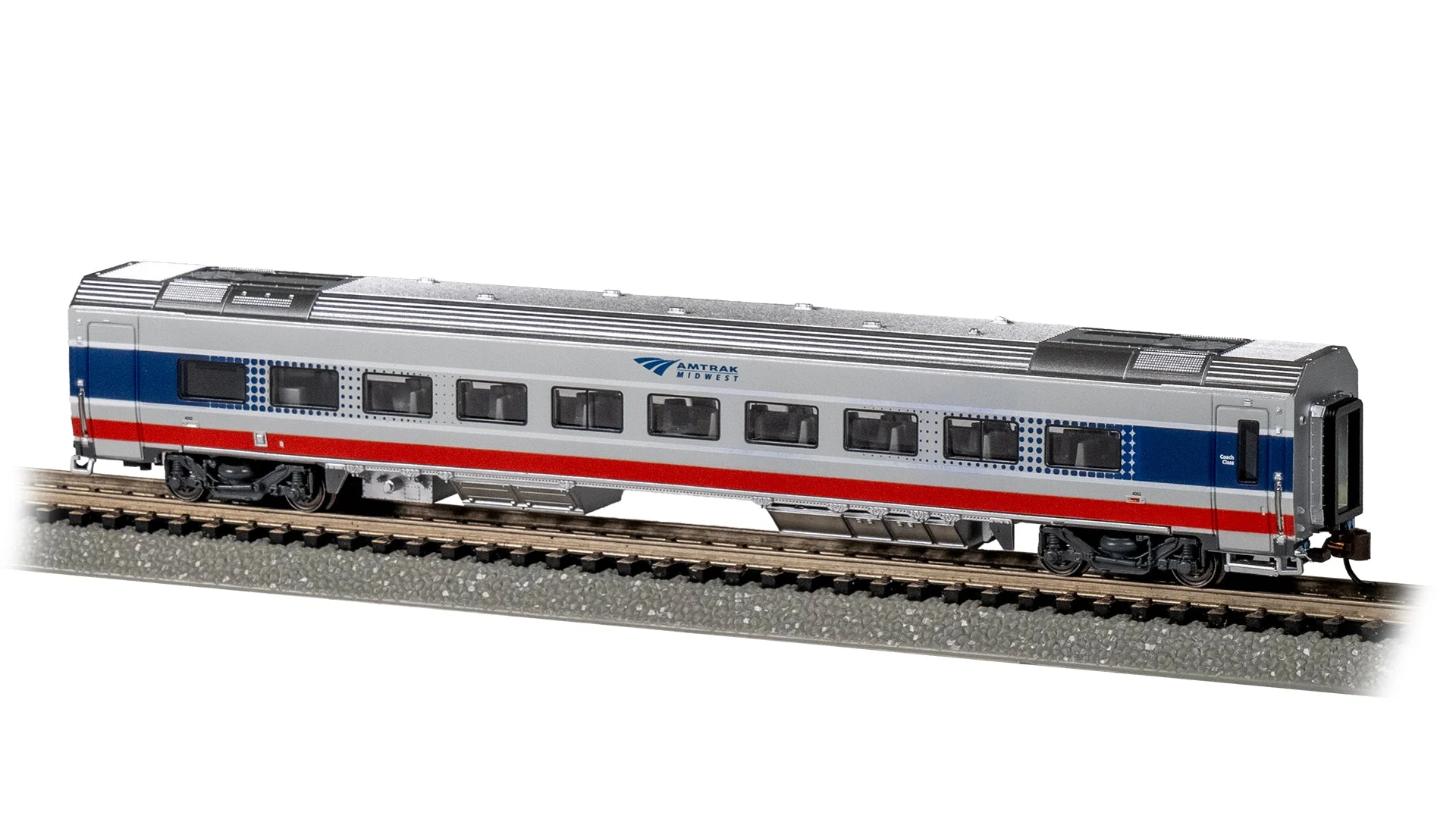 Bachmann N Scale Amtrak Midwest Coach #4002 Siemens Venture - BAC74561