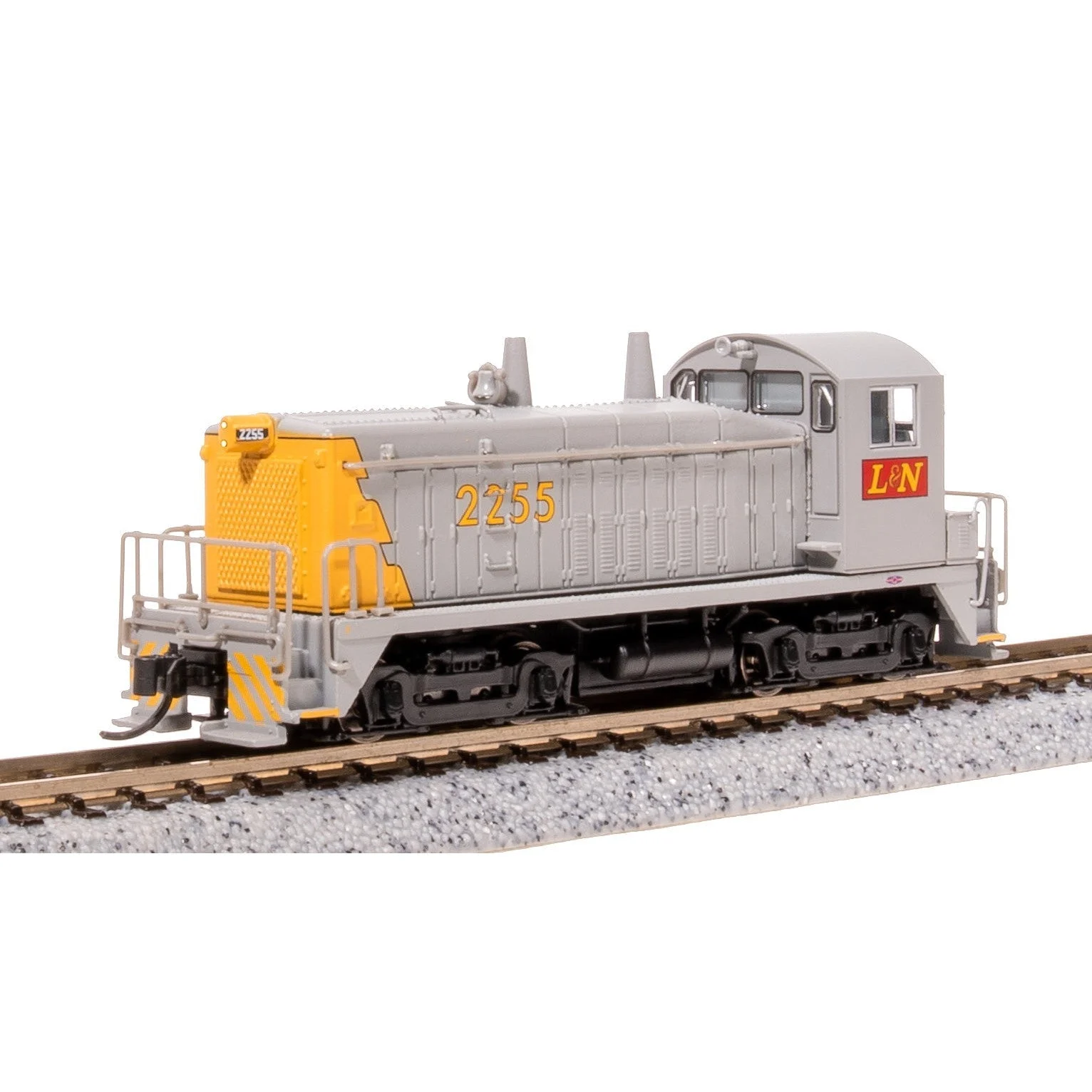 Broadway Limited N SW7 Diesel L&N #2255/gry&yel DC/DCC Sound