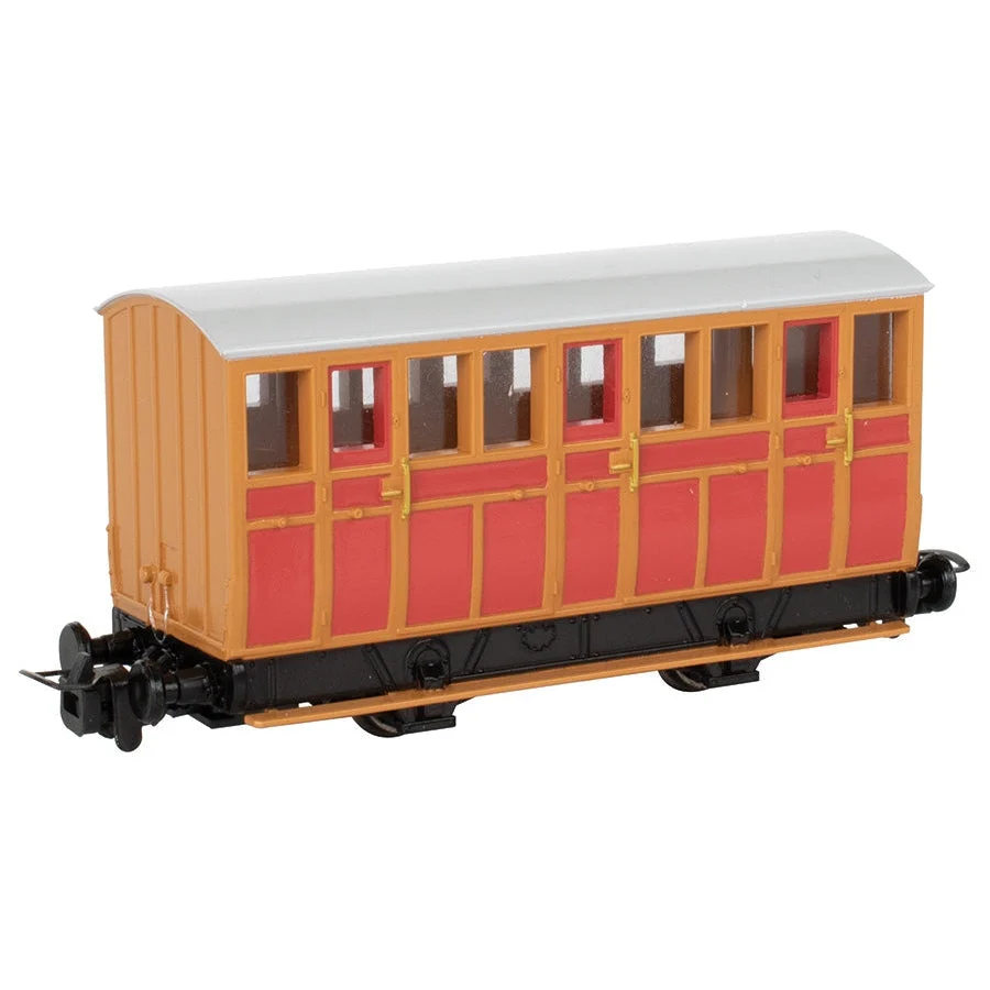 Bachmann HO Scale TTT Narrow Gauge Red Carriage (Runs on N Track) - BAC77205