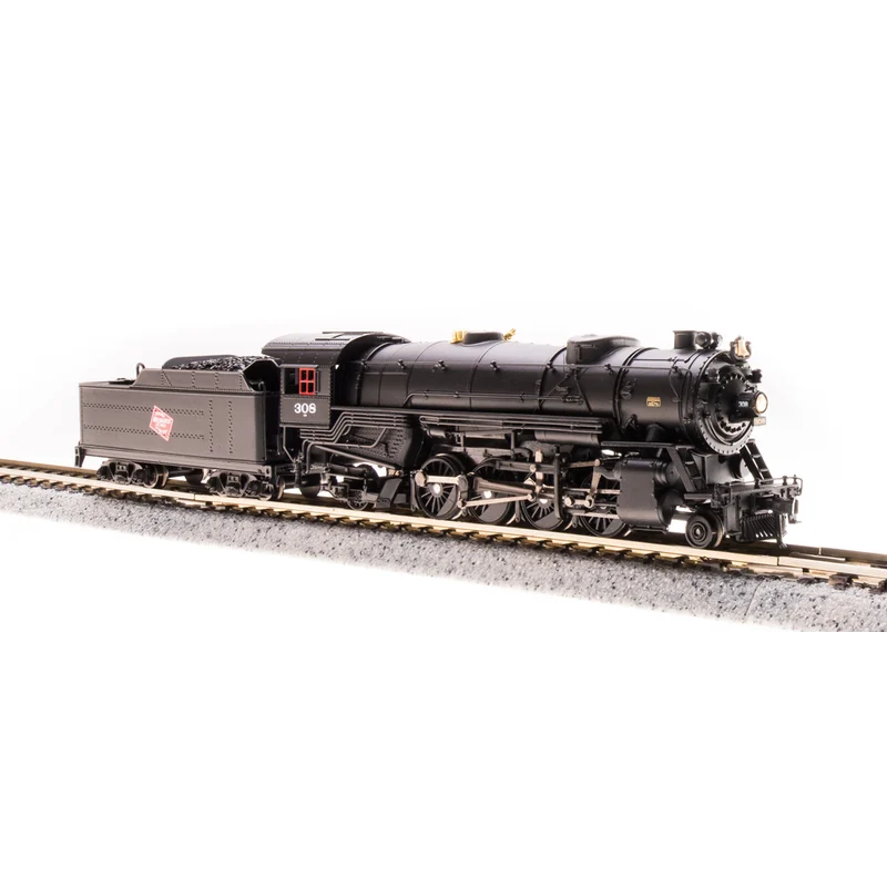 Broadway Limited N P3 USRA 2-8-2 Hvy.Mikado Steam Loco Milw. #376/DC/DCC Soun