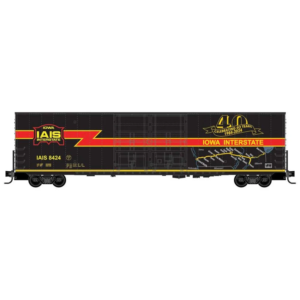 Micro Trains N Scale Iowa Interstate 60' Anniversary Box Car #8424