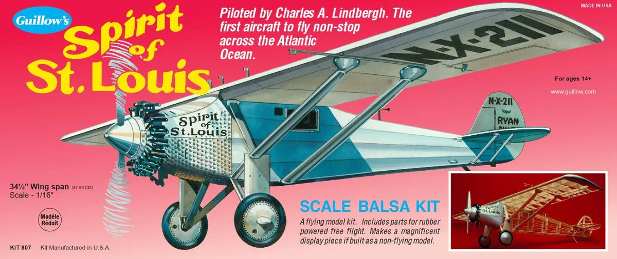 Guillows Kits Spirit of St. Louis - Guillows Kits & Gliders
