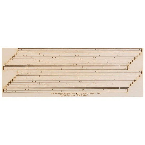 Blair Line 134 Wood Grade Crossing pkg(2) Right Angled HO Scale
