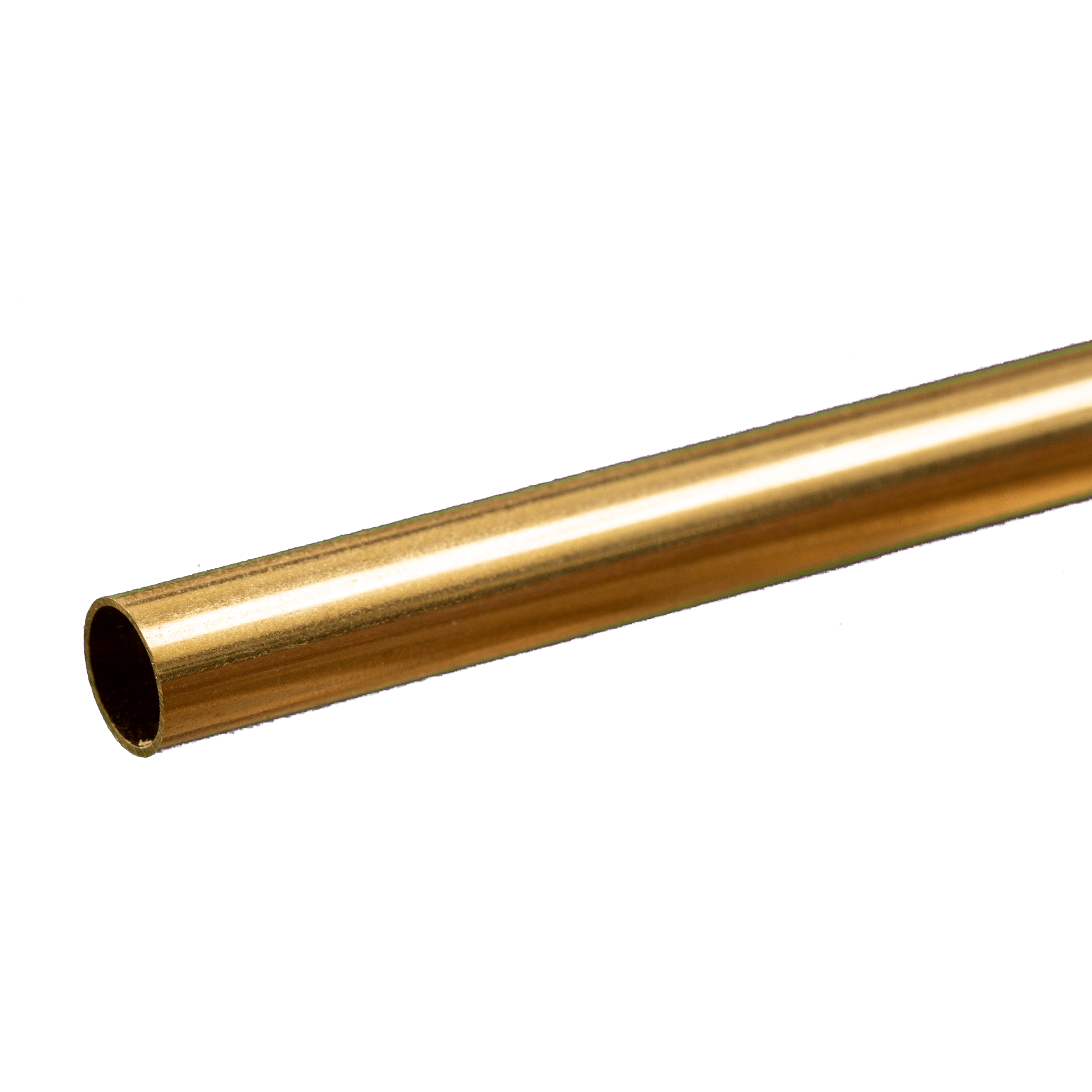 Round Brass Tube: 13/32" OD x 0.014" Wall x 12" Long (1 Piece) - K&S