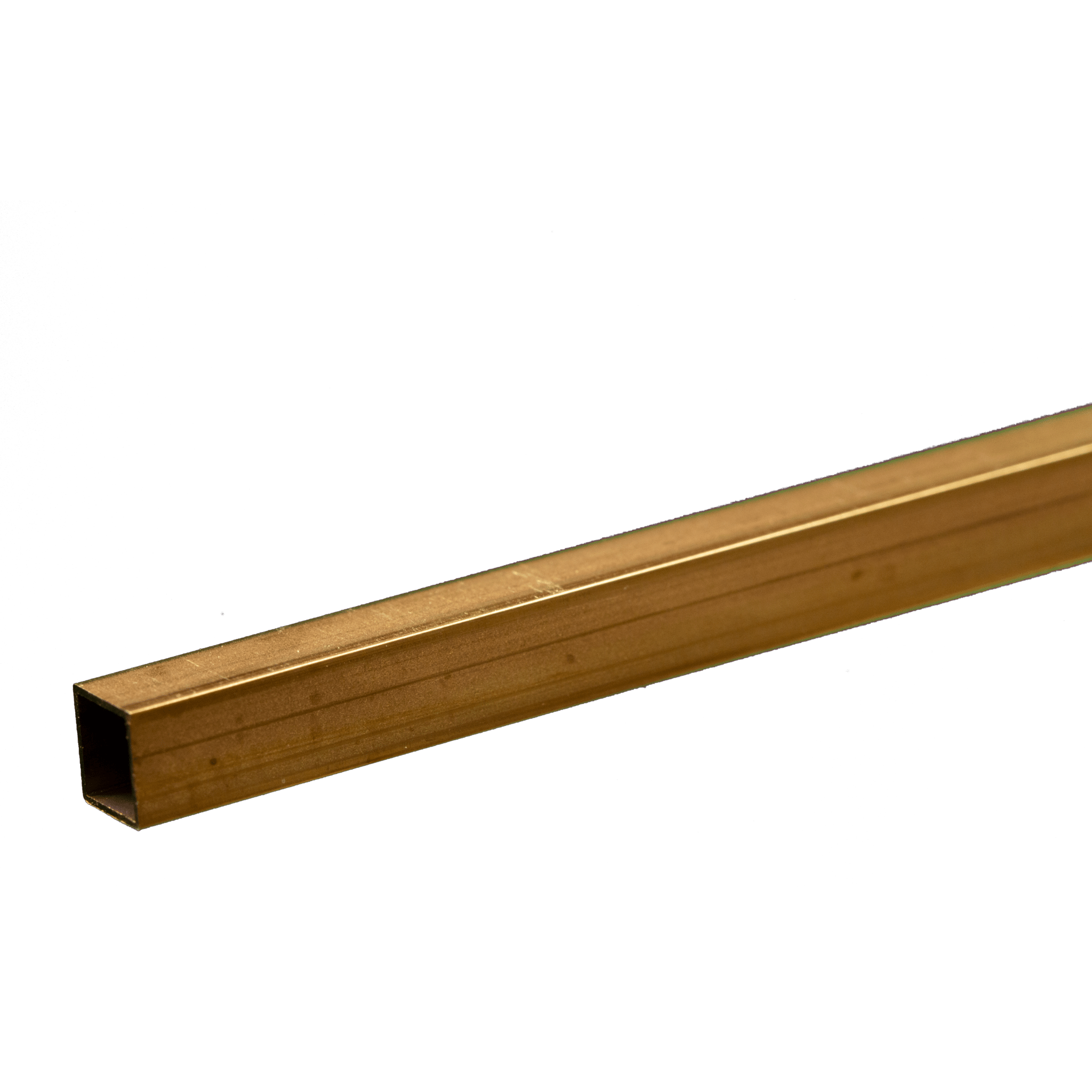 Square Brass Tube: 7/32" OD x 0.014" Wall x 12" Long (1 Piece) - K&S