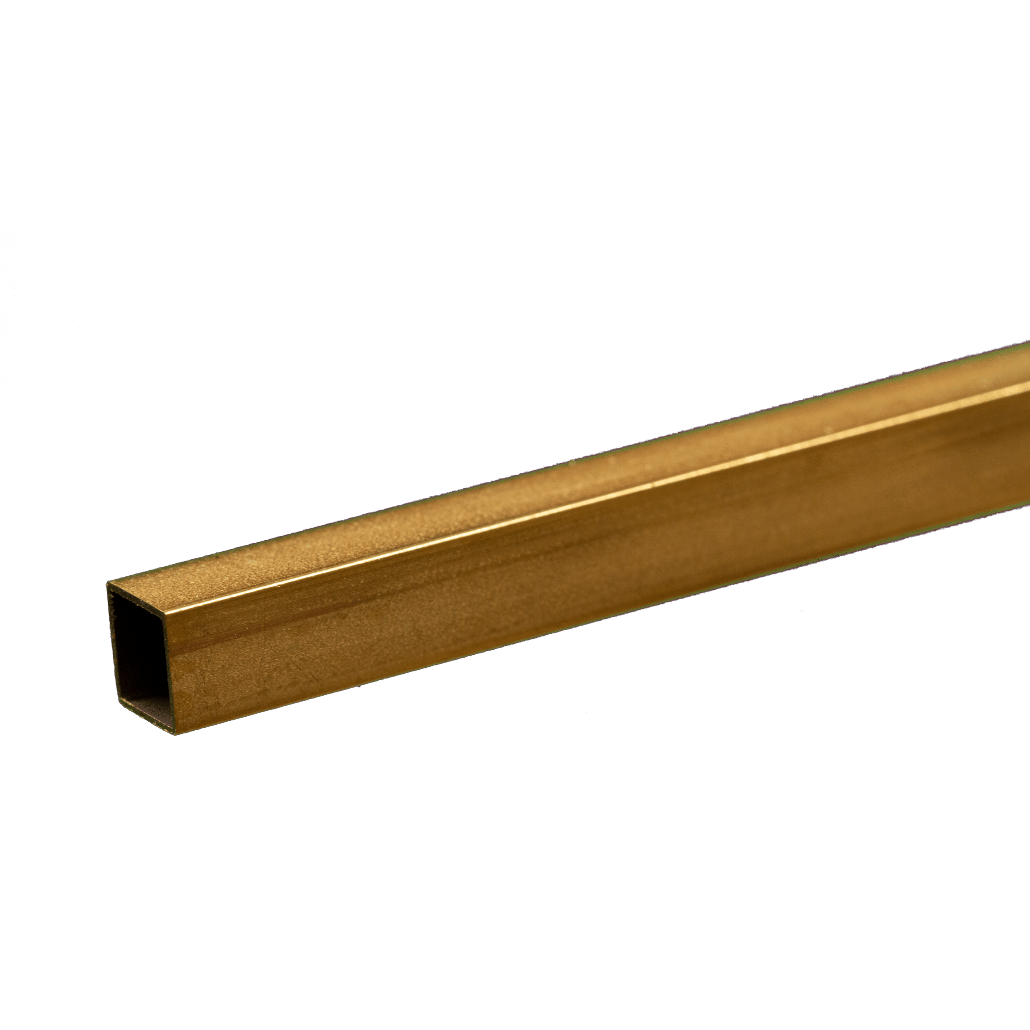 Square Brass Tube: 1/4" OD x 0.014" Wall x 12" Long (1 Piece) - K&S