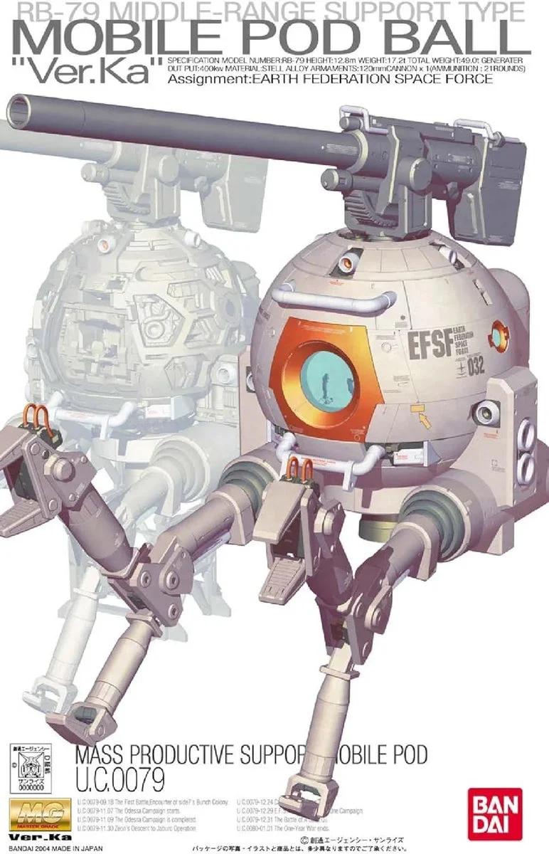1/100 Bandai MG Ball Ver. Ka - 131412