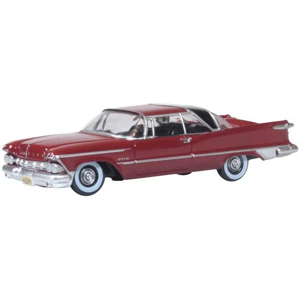 Oxford HO Scale Imperial Crown Coupe 1959 Radiant Red / Black - Oxford Diecast