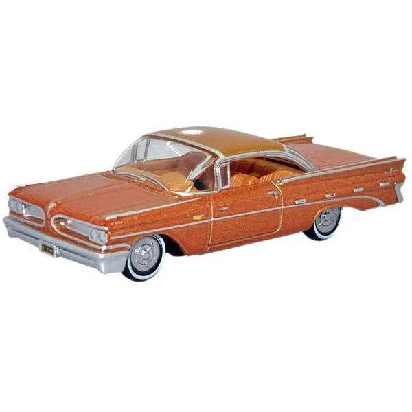 Oxford HO Scale Pontiac Bonneville Coupe 1959 Canyon Copper Metallic - Oxford Diecast