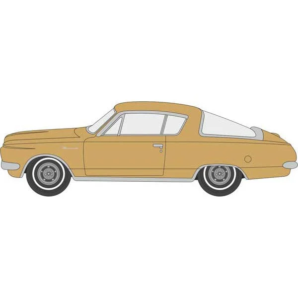 Oxford HO Scale Plymouth Barracuda 1965 Gold - Oxford Diecast