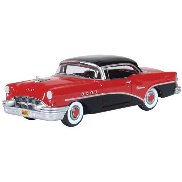 Oxford HO Scale Buick Century 1955 Carlsbad Black / Cherokee Red - Oxford Diecast