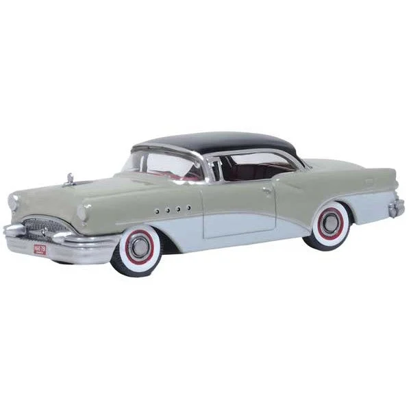 Oxford HO Scale Buick Century 1955 Carlsbad Black / Windsor Grey / Dover White - Oxford Diecast