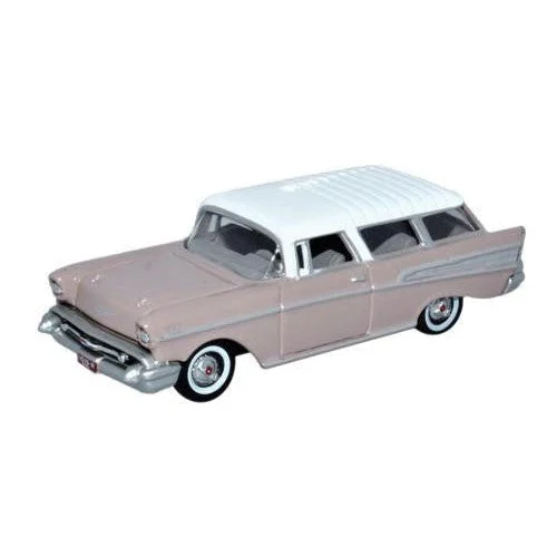 Oxford HO Scale Chevrolet Nomad 1957 Dusk Pearl / Imperial Ivory - Oxford Diecast