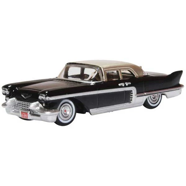 Oxford HO Scale Cadillac Eldorado Brougham 1957 Ebony / Stainless Steel - Oxford Diecast