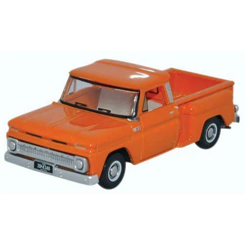 Oxford HO Scale Chevrolet Stepside Pickup 1965 Orange - Oxford Diecast