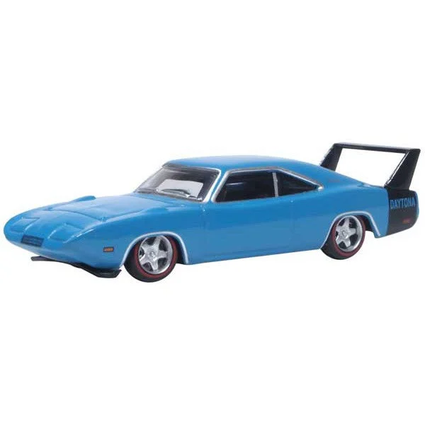 Oxford HO Scale Dodge Charger Daytona 1969 Bright Blue - Oxford Diecast