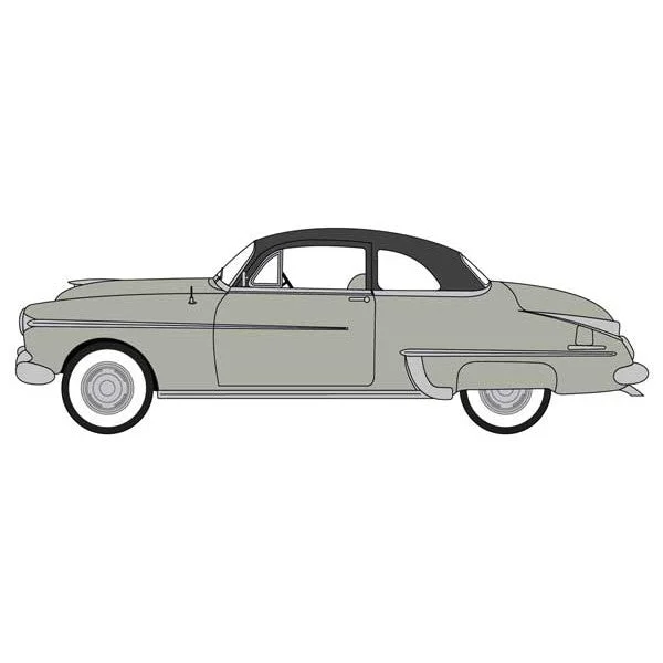 Oxford HO Scale Oldsmobile Rocket 88 Coupe 1950 Marol Grey / Black - Oxford Diecast