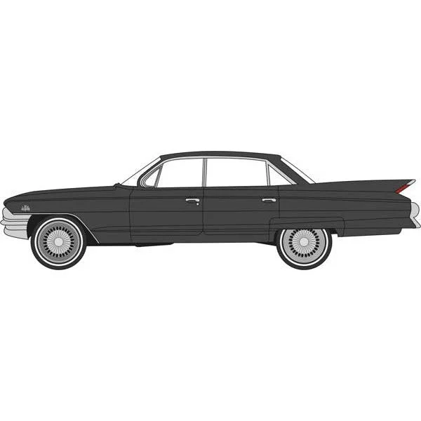 Oxford HO Scale Cadillac Sedan de Ville 1961 Ebony - Oxford Diecast