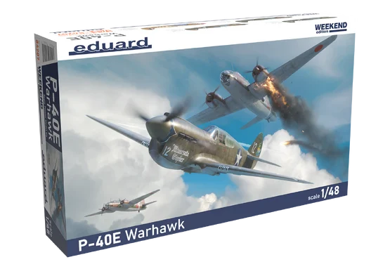 Eduard P-40E Warhawk 1:48 Weekend Edition WWII Fighter Aircraft Model Kit