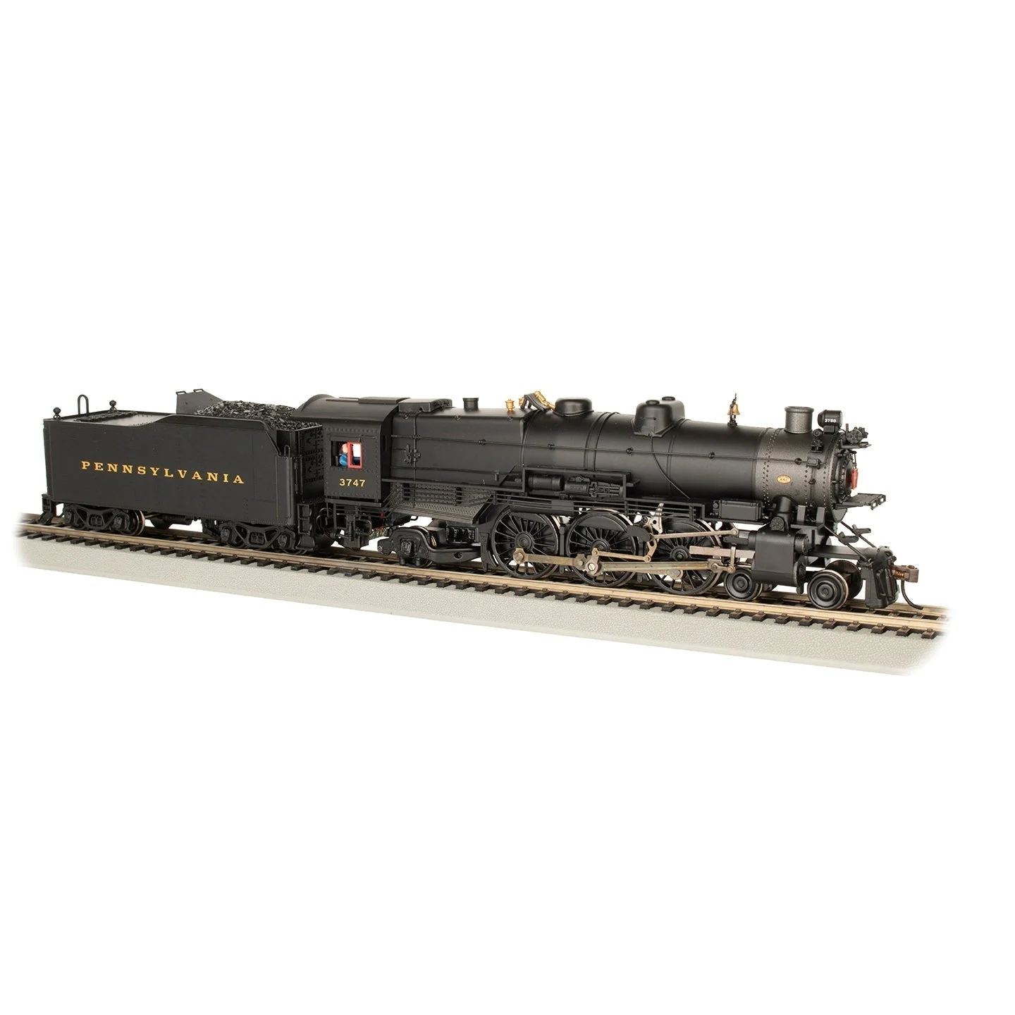 Bachmann HO Scale PRR K4 4-6-2 Steam Loco #3747 w/Modern Pilot/DCC Sound - BAC84408