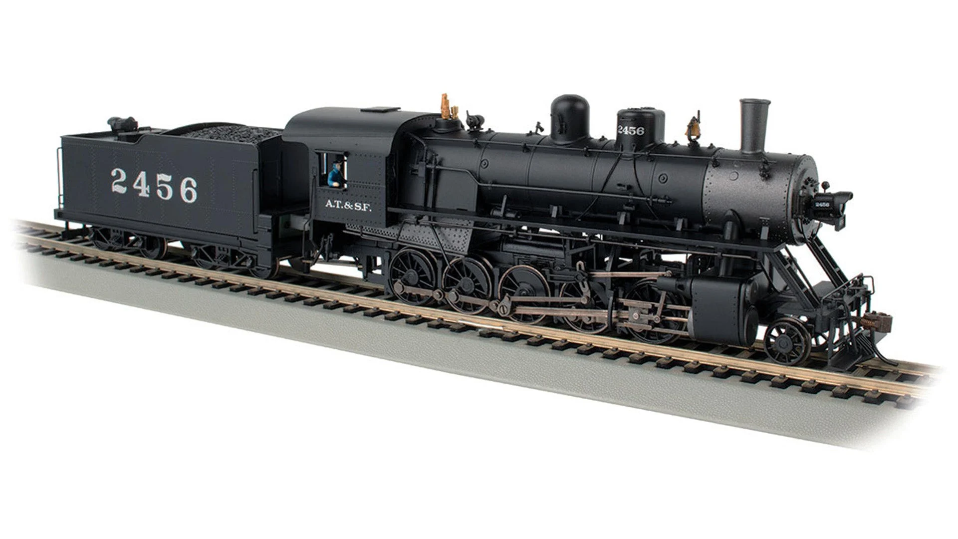 Bachmann HO Scale Santa Fe ATSF 2456 2-10-0 Russian Decapod DCC/Sound - BAC85401