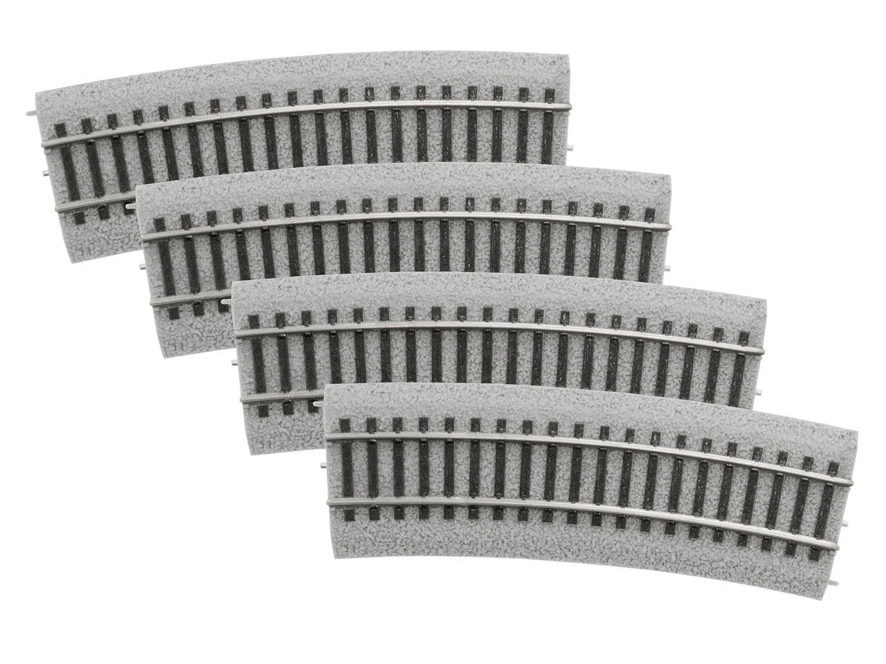 Lionel HO Scale 20" Radius half curve MagneLock Track (4) - 8768064