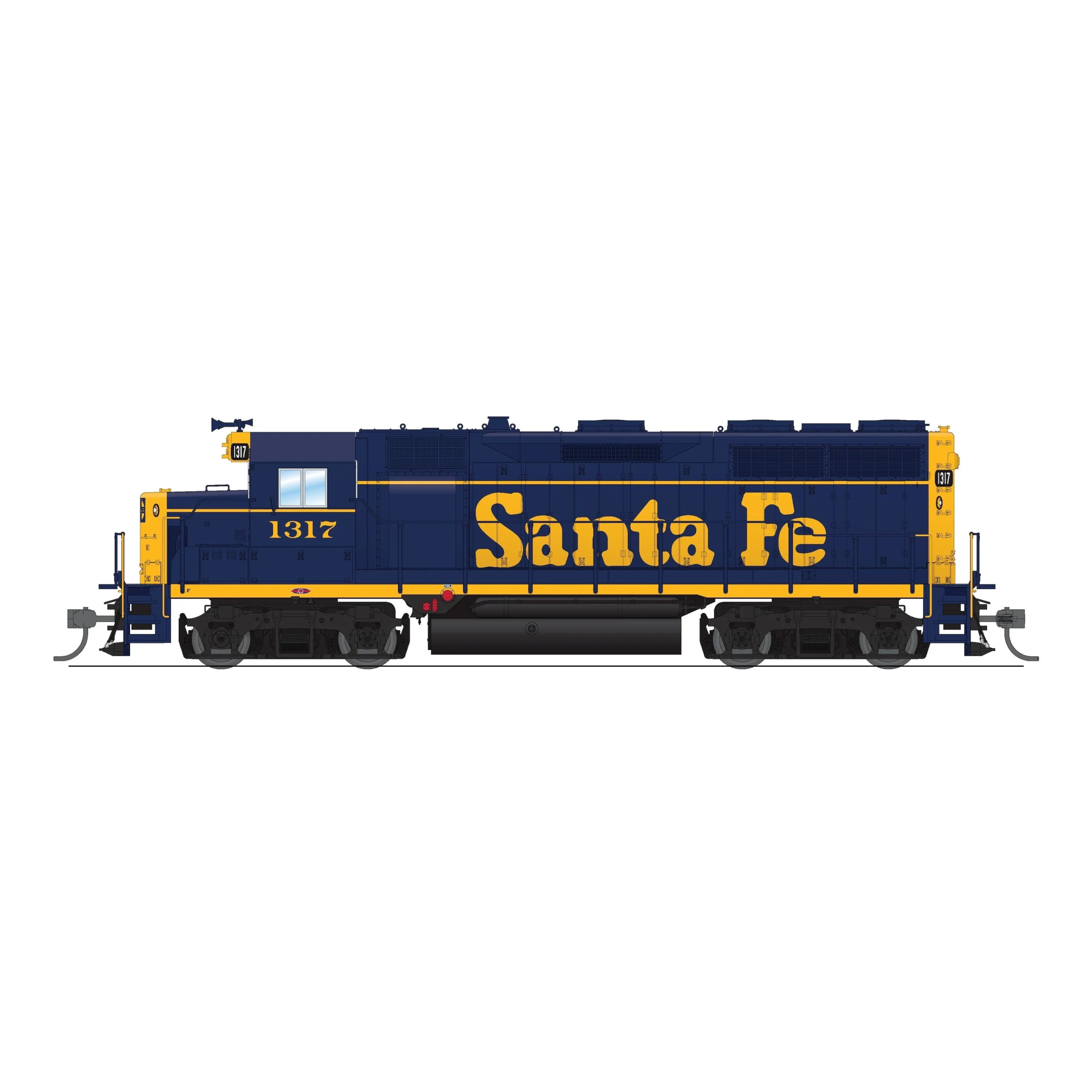 Broadway Limited HO Scale EMD GP35 ATSF 1317 Bookend Scheme Paragon4 Sound/DC/DCC HO