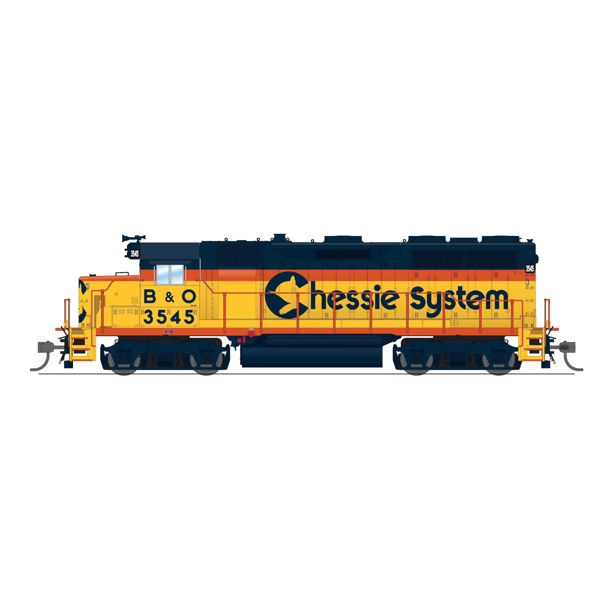 Broadway Limited HO Scale EMD GP35 B&O 3545 Chessie System Paragon4 Sound/DC/DCC HO