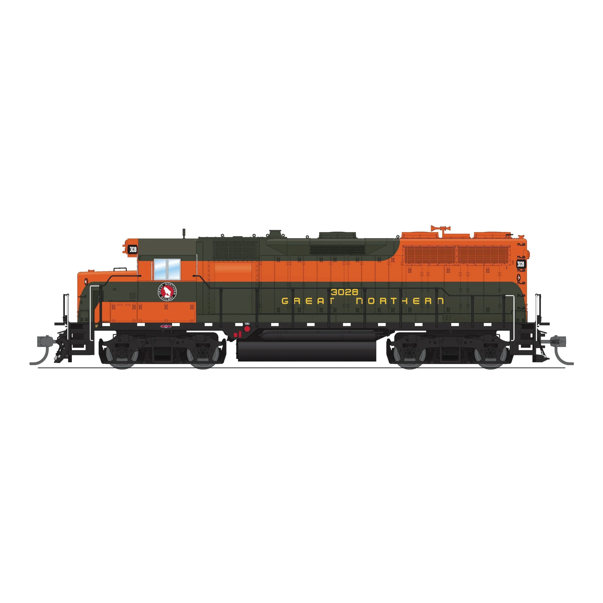Broadway Limited HO Scale EMD GP35 GN 3035 Simplified Empire Builder Paragon4 Sound/DC/DCC HO