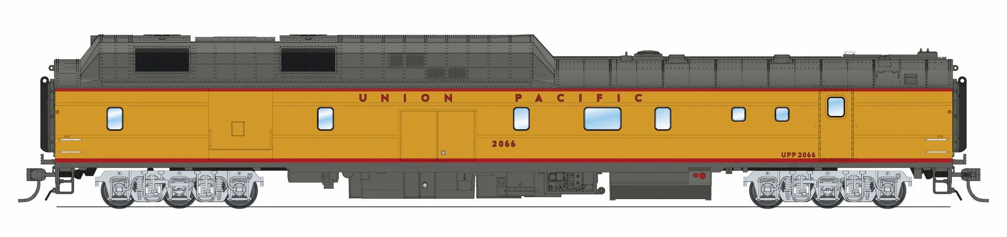 Broadway Limited HO Scale Union Pacific Power Car #2066 w/out Roof Antenna and Sound - 9124
