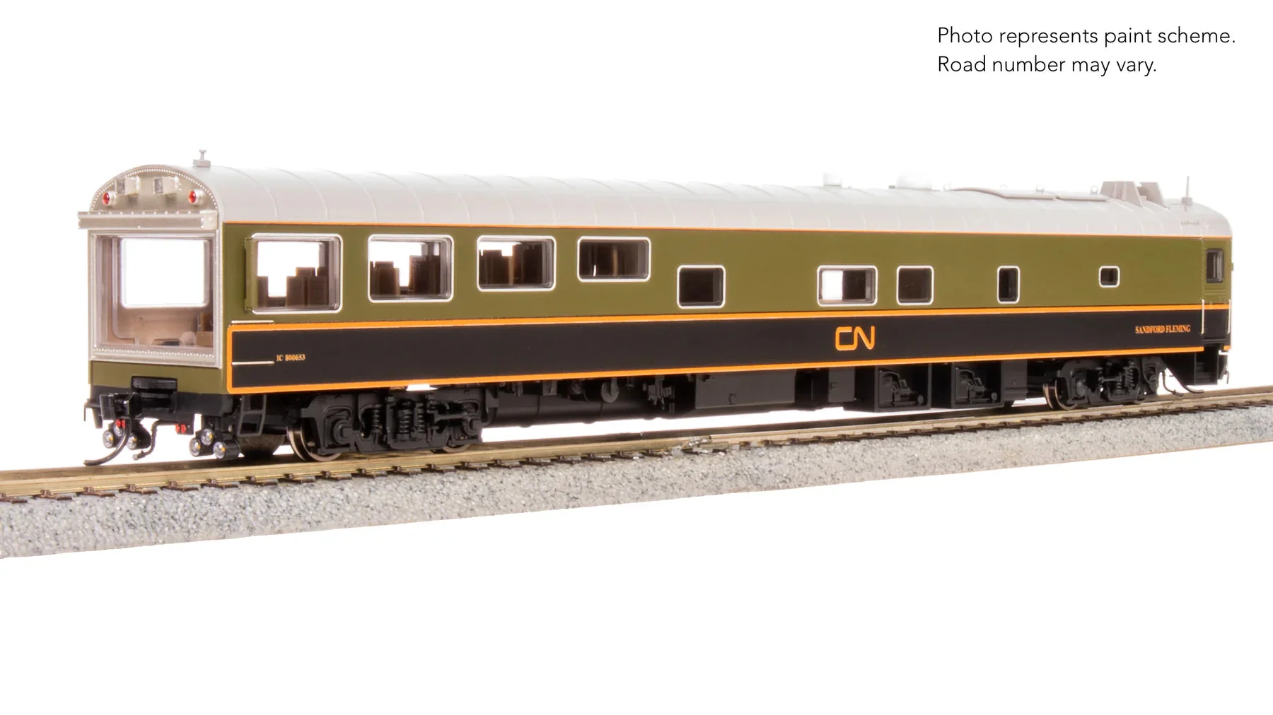 Broadway Limited HO Scale Canadian National Track Inspection Car "Fox River" - 9160