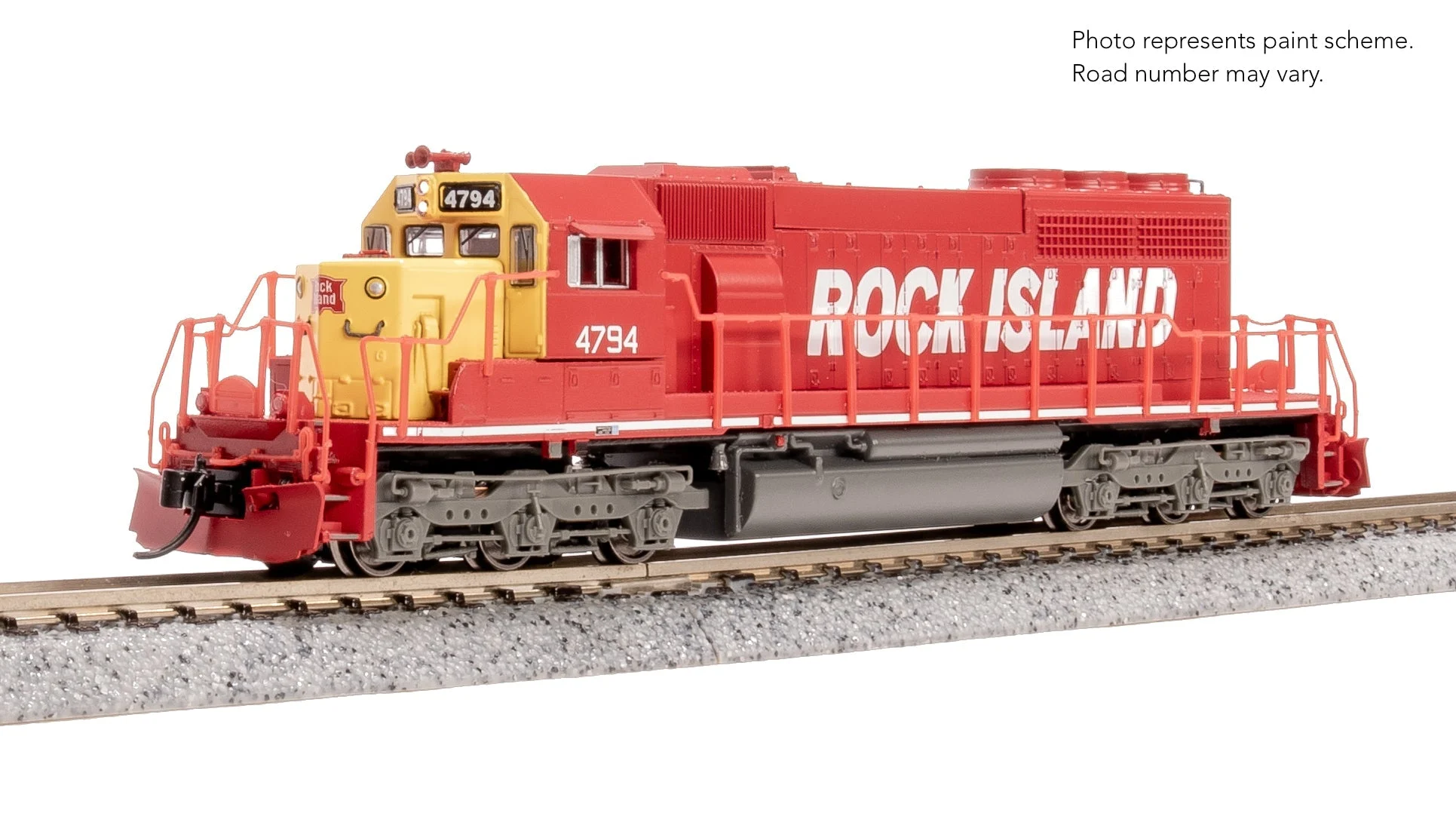 Broadway Limited 9469 EMD SD40-2, Rock Island 4794, Red & Yellow, Paragon4 Sound/DC/DCC, N