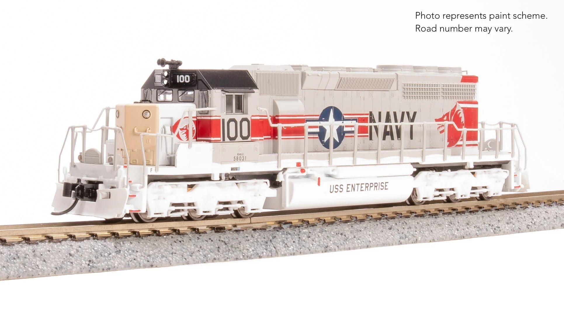 Broadway Limited 9474 EMD SD40-2, US Navy Fantasy Scheme, Paragon4 Sound/DC/DCC, N
