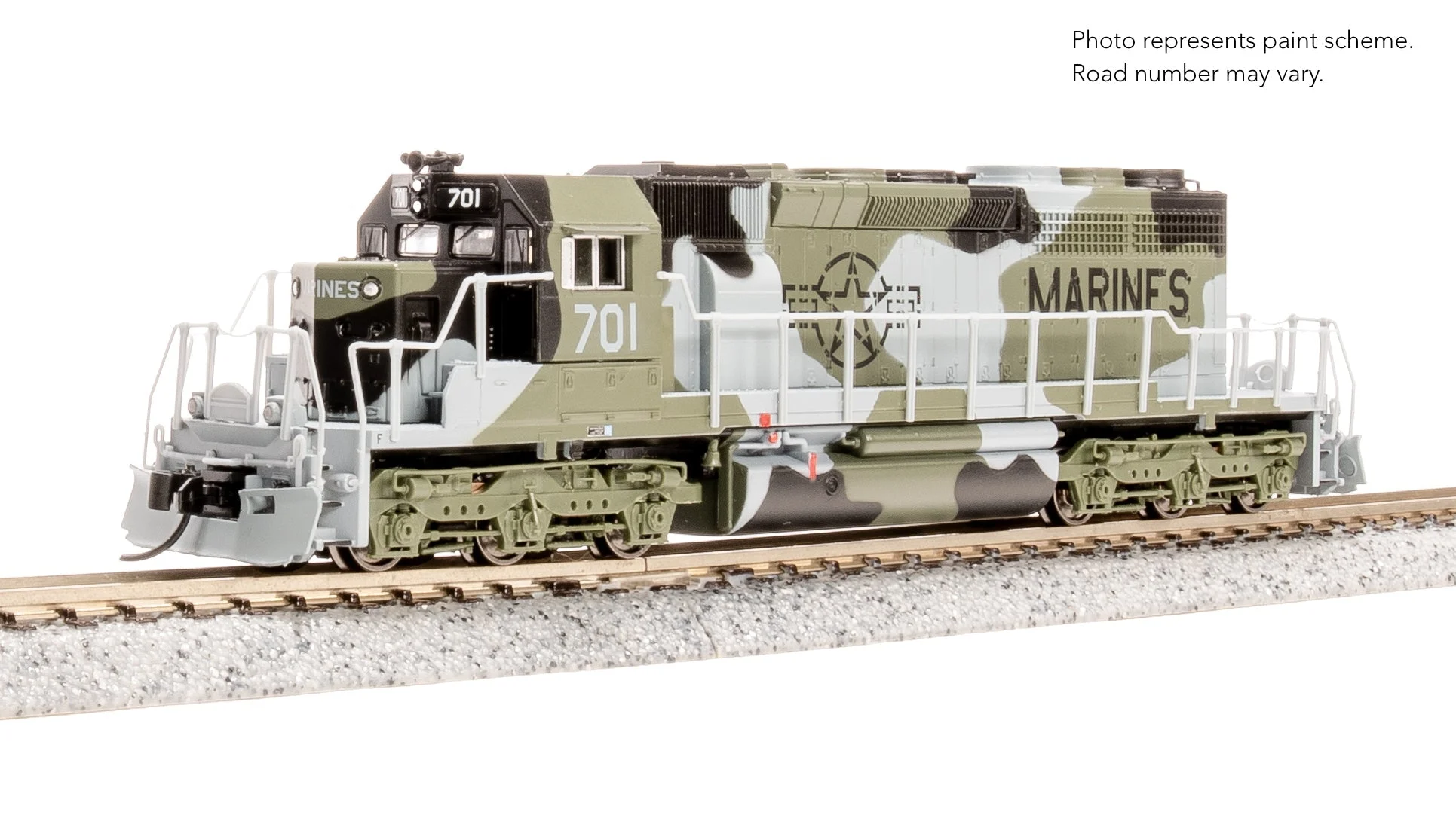 Broadway Limited 9475 EMD SD40-2, USMC Fantasy Scheme, Paragon4 Sound/DC/DCC, N