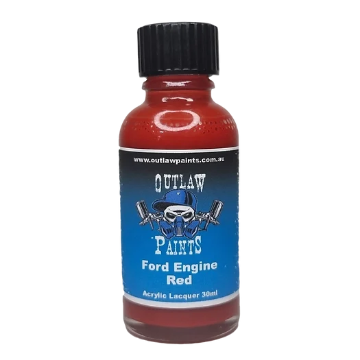 Outlaw Paints Ford Engine Red