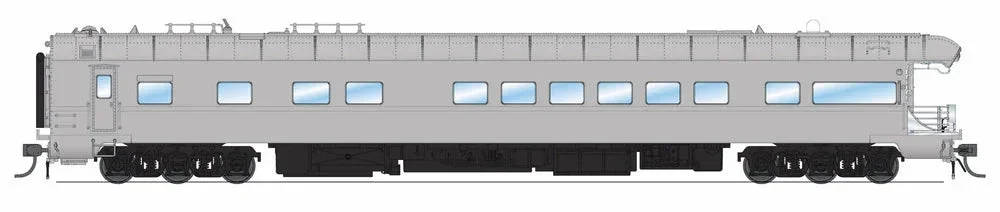 HO Broadway Ltd Union Pacific Business Car #101, Painted Primer Gray, Black Trucks 9596