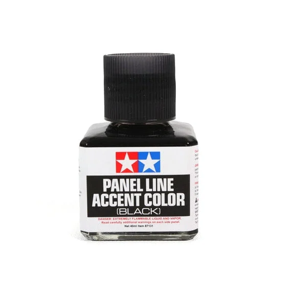 Tamiya Black Panel Line Accent Color TAM87131 - Tamiya Paint