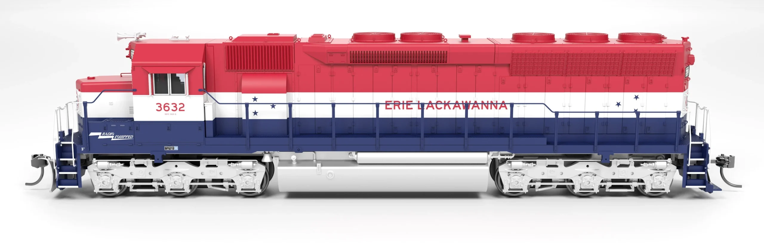 Broadway Limited HO 9801 SD45 Erie Lackawanna 3632 Bicentennial Paint No-Sound / DCC-Ready HO