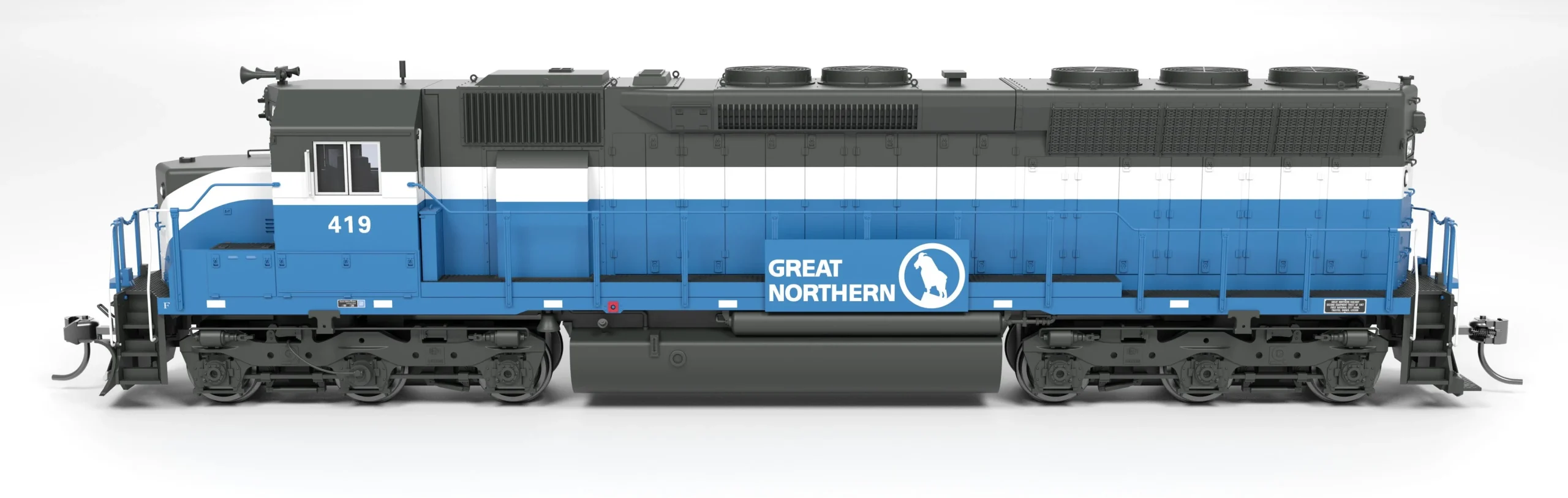 Broadway Limited HO 9802 SD45 Great Northern 419 Big Sky Blue Paragon4 Sound/DC/DCC HO