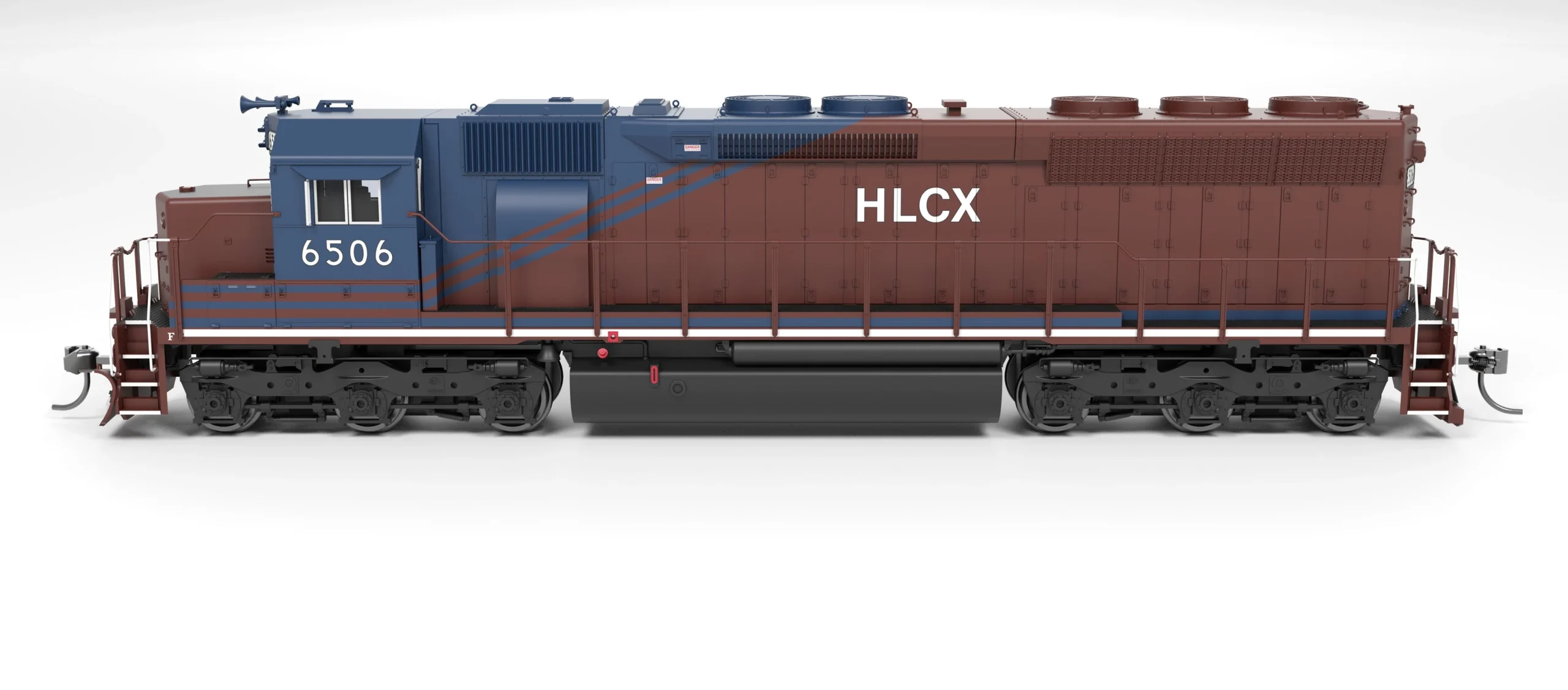 Broadway Limited HO 9806 SD45 HLCX 6506 Red & Blue Paragon4 Sound/DC/DCC HO