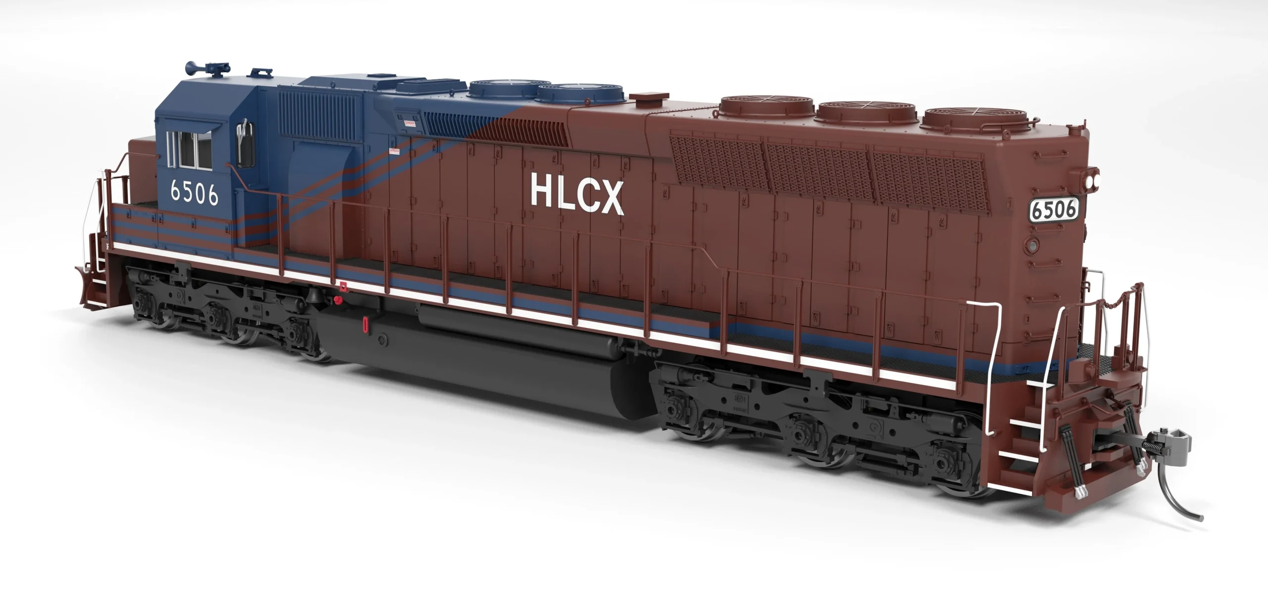 Broadway Limited HO 9808 SD45 HLCX 6506 Red & Blue No-Sound / DCC-Ready HO