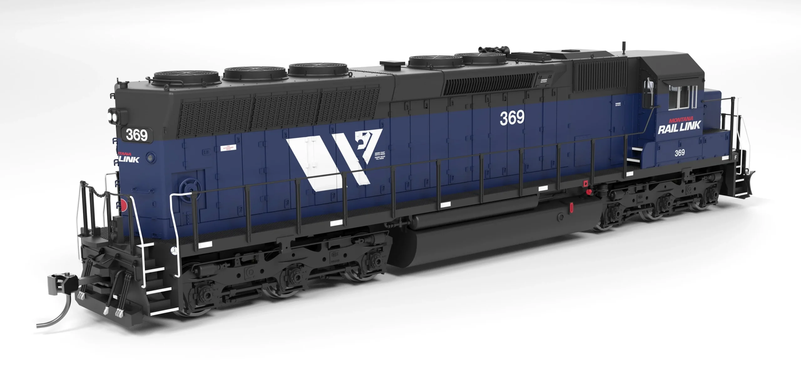 Broadway Limited HO SD45 Montana Rail Link 368 Blue w/ "W" logo (2000-2015) No-Sound / DCC-Ready HO