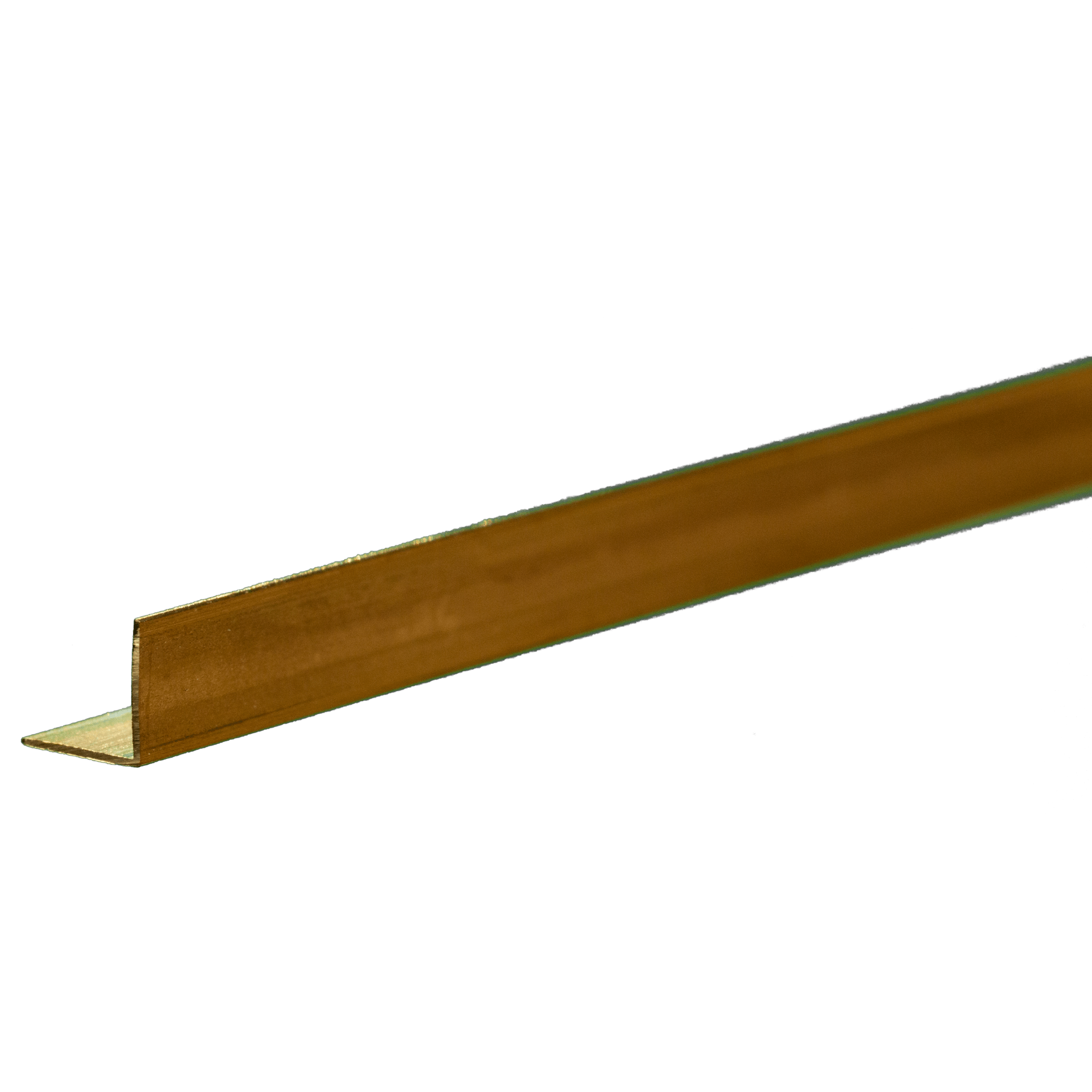 Brass Angle: 0.014" Wall - 1/4" Leg Length - 12" Long (1 Piece)