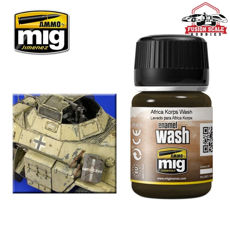 Ammo Mig Jimenez Enamel Wash Africa Korps Wash AMIG1001