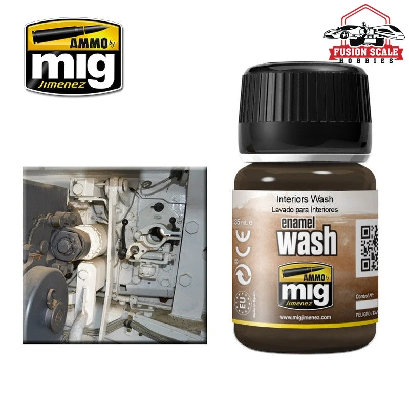 Ammo Mig Jimenez Enamel Wash Interiors WashAMIG1003