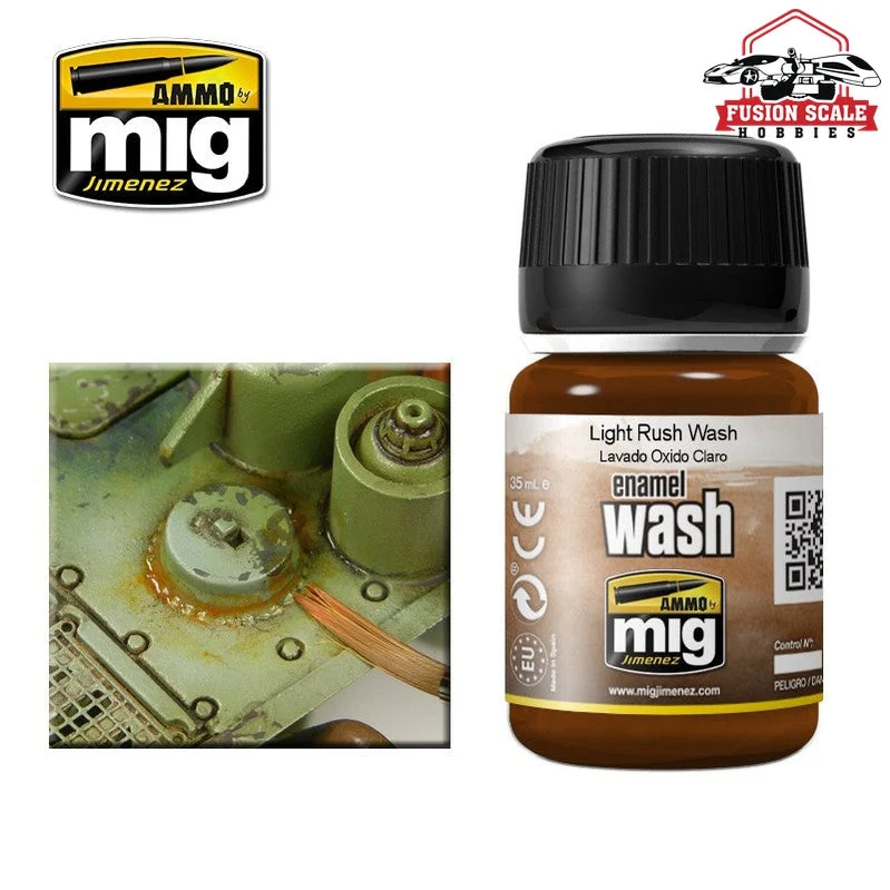 Ammo Mig Jimenez Enamel Wash Light Rust Wash AMIG1004