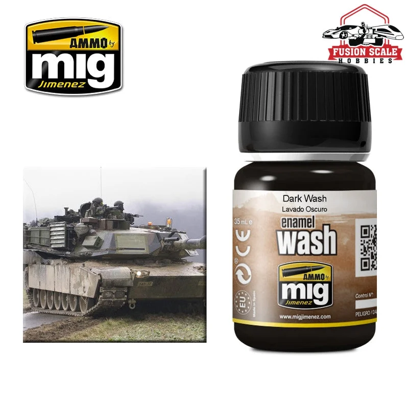 Ammo Mig Jimenez Enamel Wash Dark Wash AMIG1008