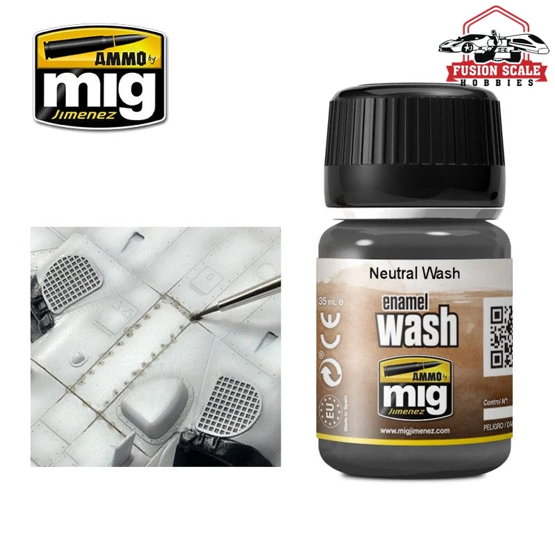 Ammo Mig Jimenez Enamel Wash Neutral Wash AMIG1010